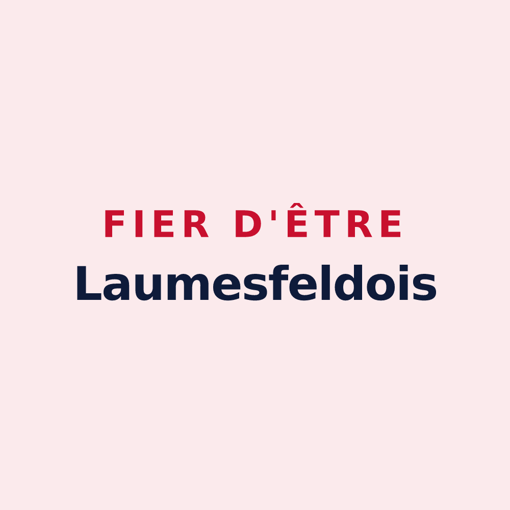 Magnet « Fier d'être Laumesfeldois » — design pour Laumesfeld