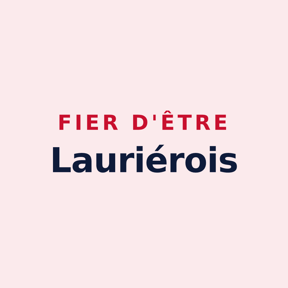 Magnet « Fier d'être Lauriérois » — design pour Laurière