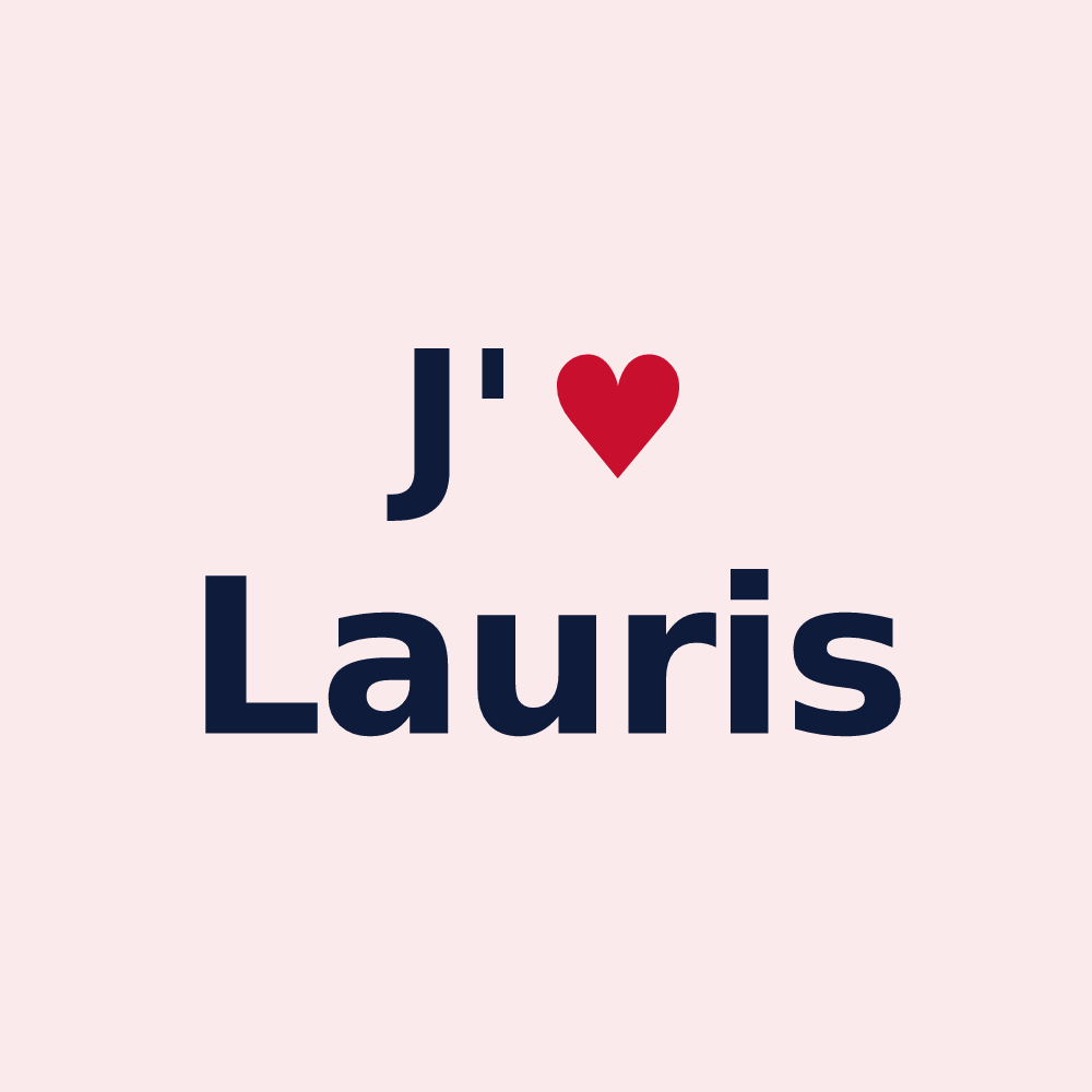 Magnet personnalisé Lauris — design J'aime Lauris