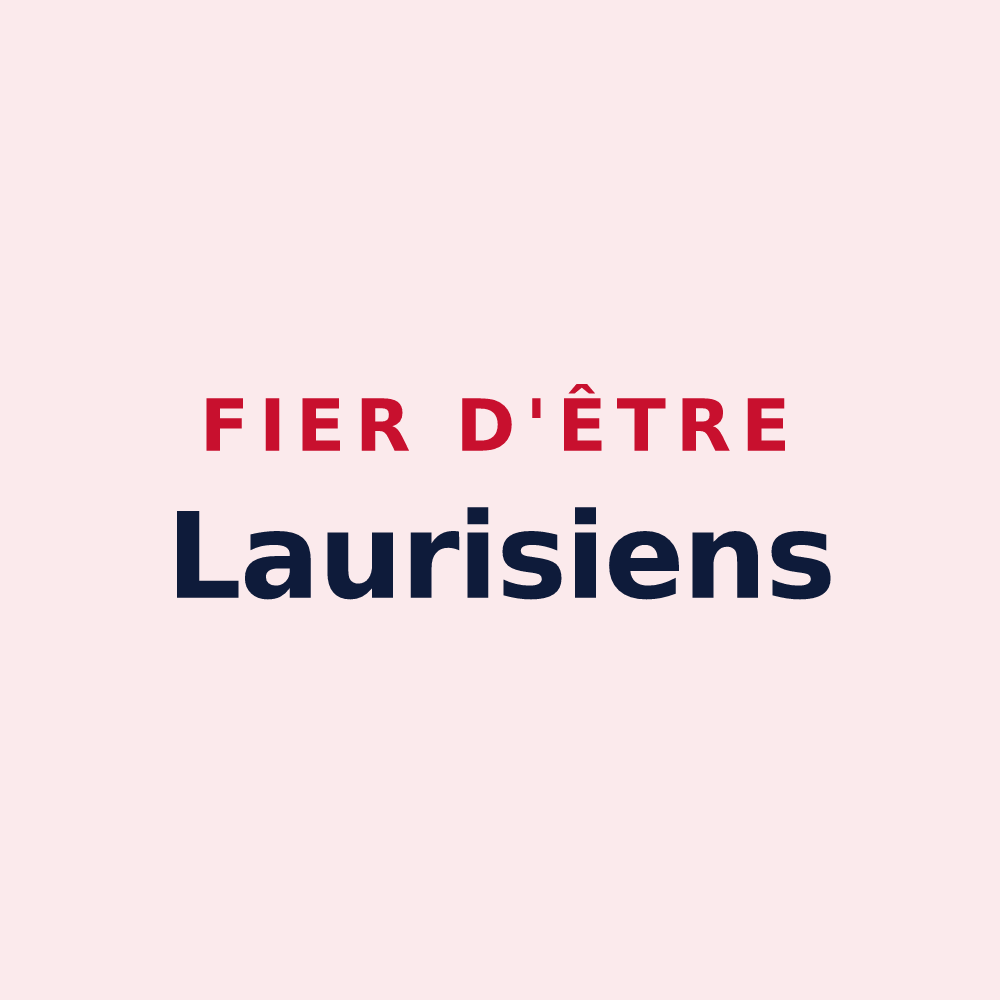 Magnet « Fier d'être Laurisiens » — design pour Lauris
