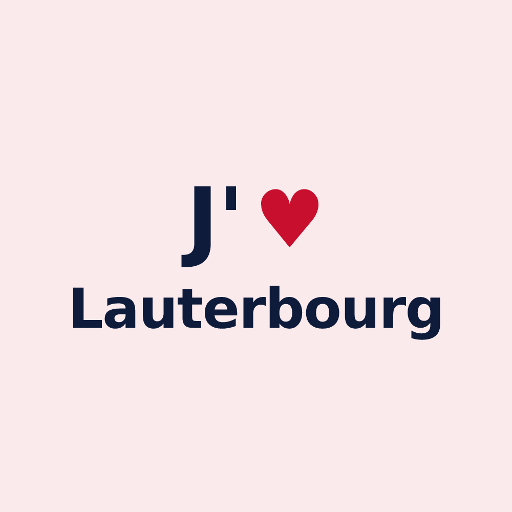 Magnet personnalisé Lauterbourg — design J'aime Lauterbourg