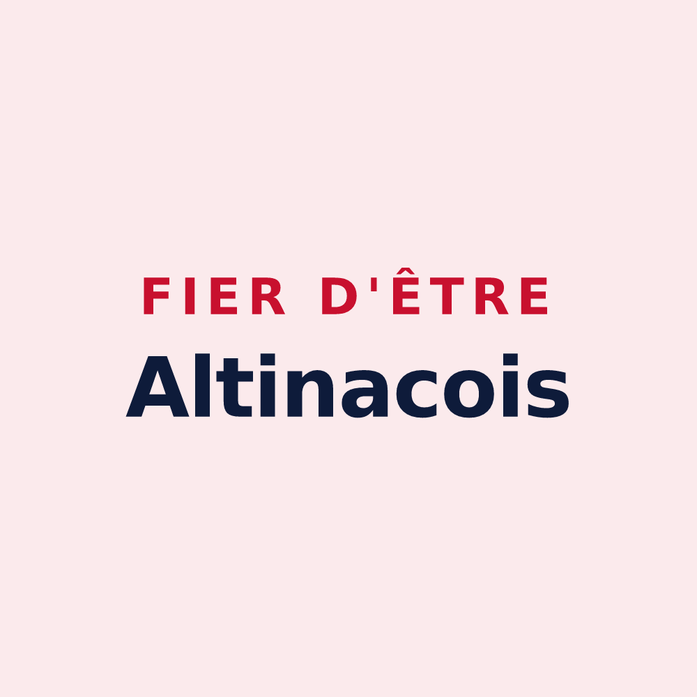 Magnet « Fier d'être Altinacois » — design pour Lautignac