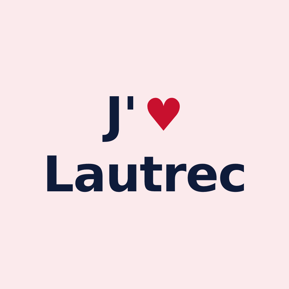 Magnet personnalisé Lautrec — design J'aime Lautrec
