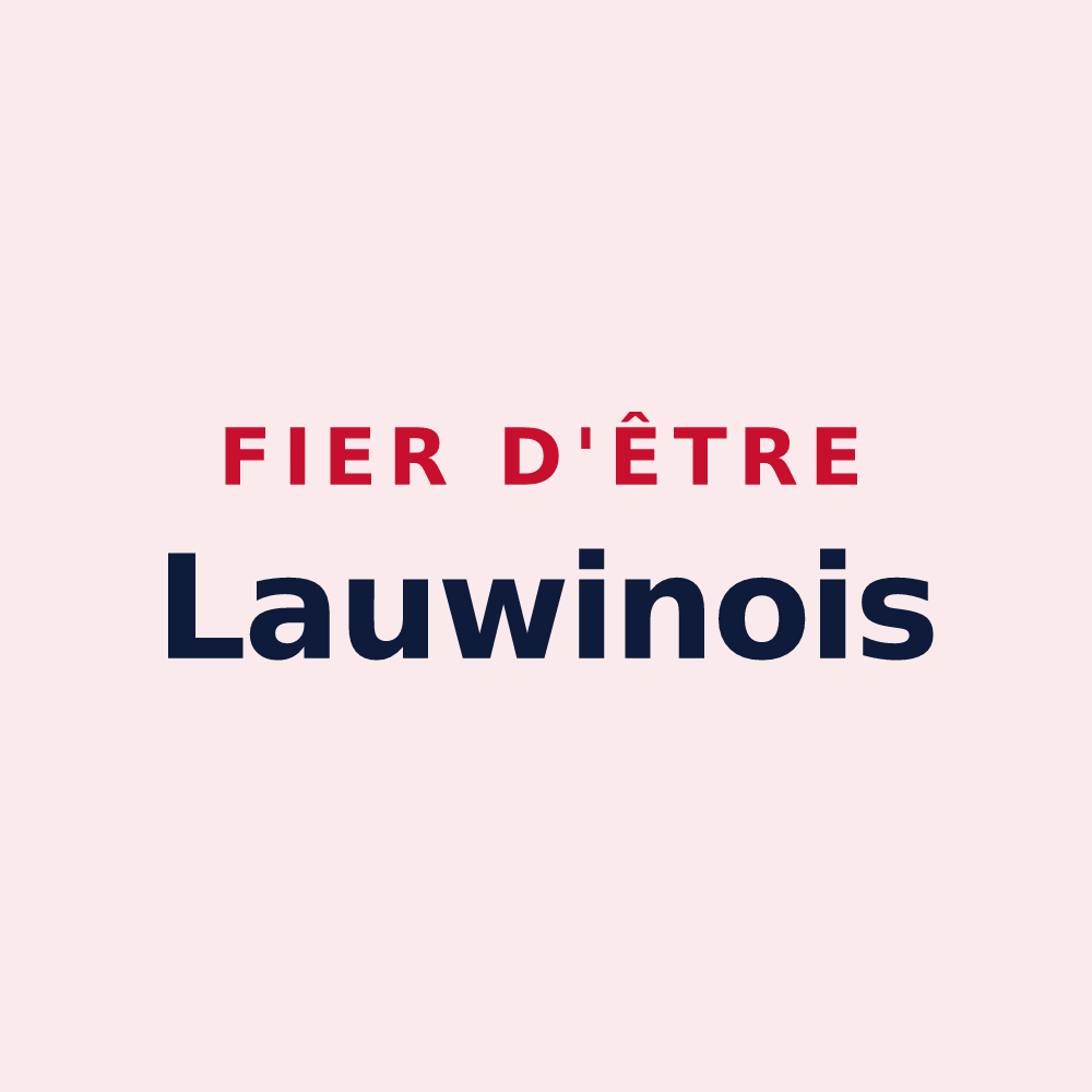 Magnet « Fier d'être Lauwinois » — design pour Lauwin-Planque