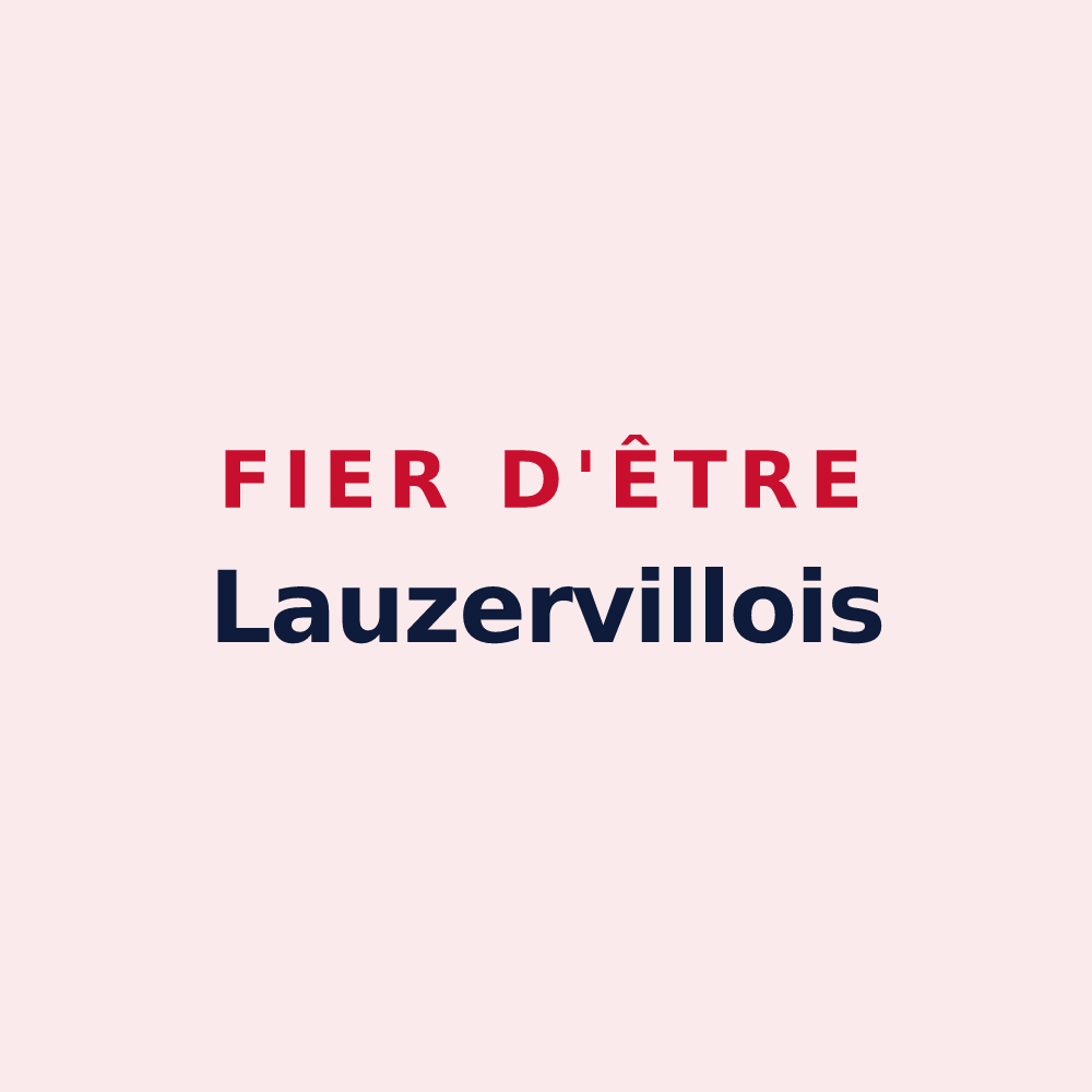 Magnet « Fier d'être Lauzervillois » — design pour Lauzerville