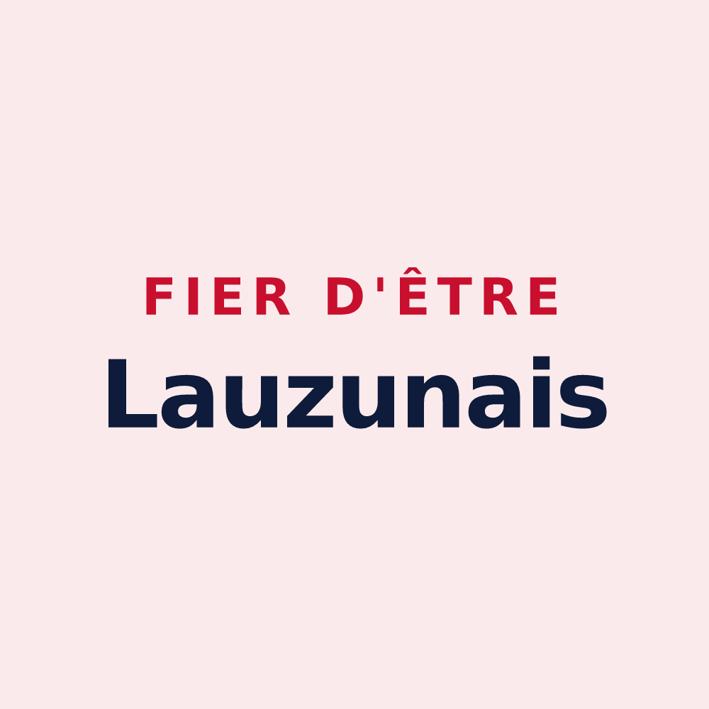 Magnet « Fier d'être Lauzunais » — design pour Lauzun