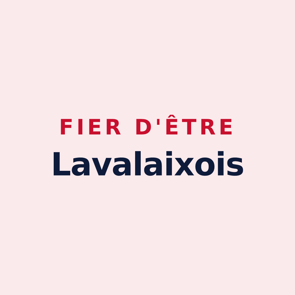 Magnet « Fier d'être Lavalaixois » — design pour Laval-d'Aix