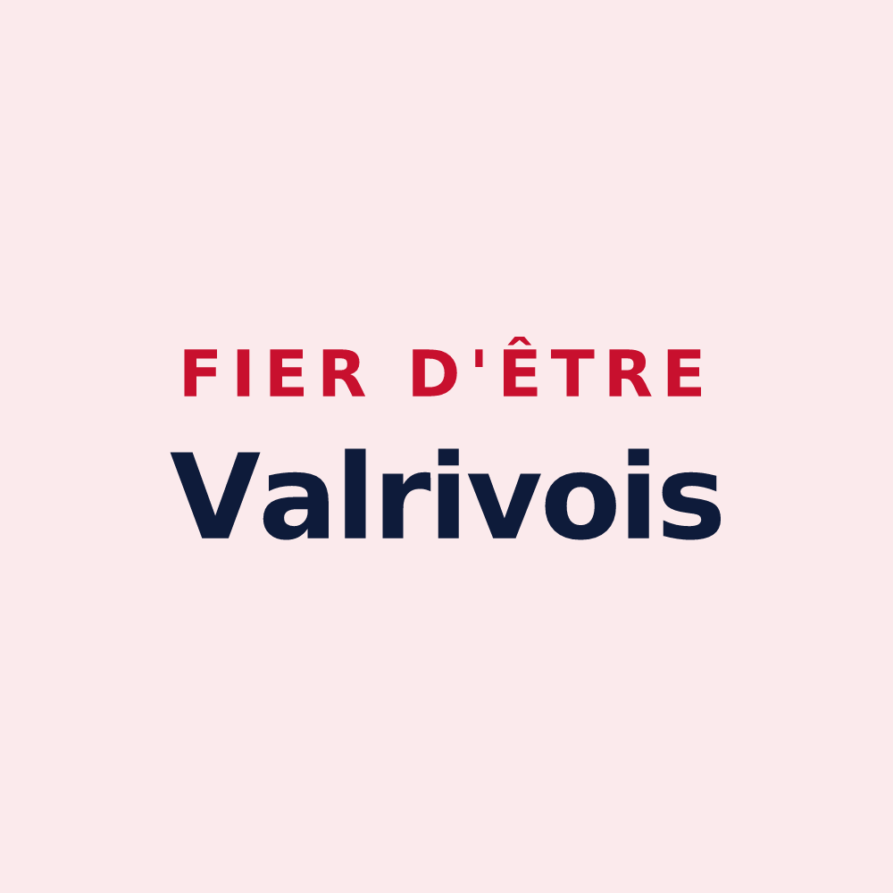 Magnet « Fier d'être Valrivois » — design pour Laval-en-Brie