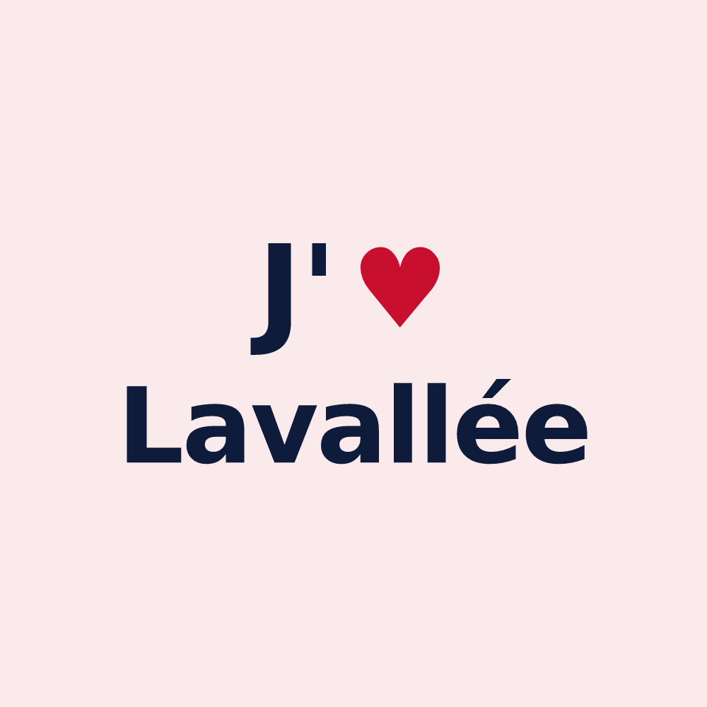 Magnet personnalisé Lavallée — design J'aime Lavallée