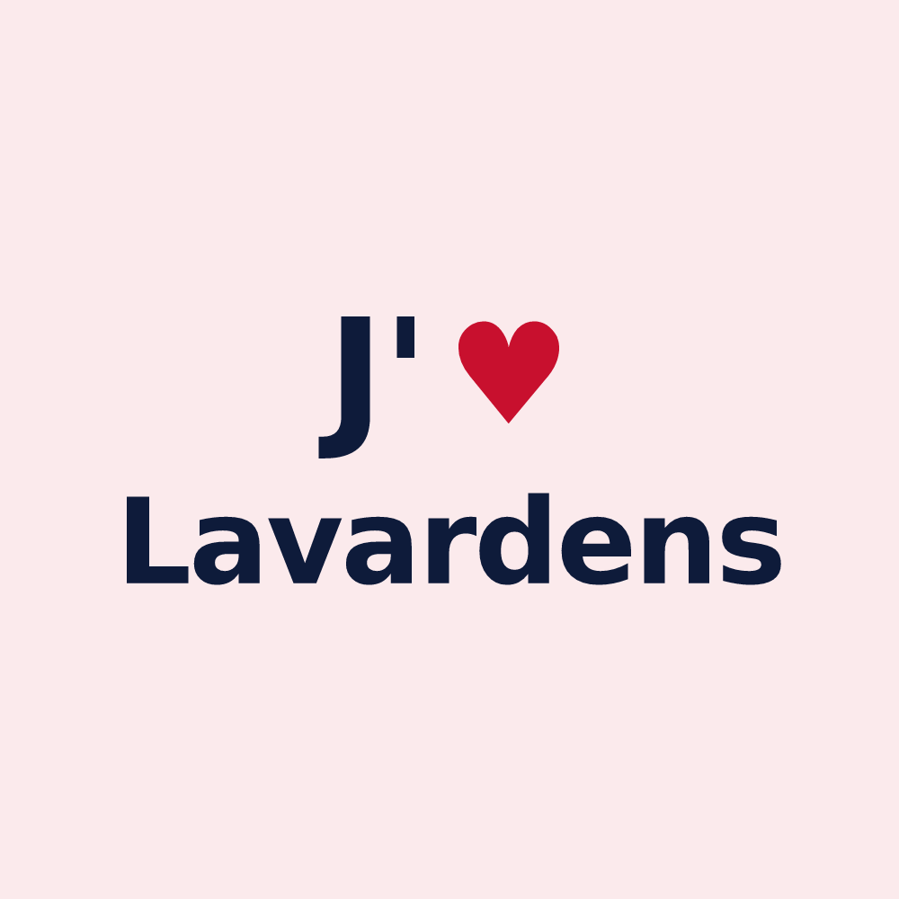 Magnet personnalisé Lavardens — design J'aime Lavardens