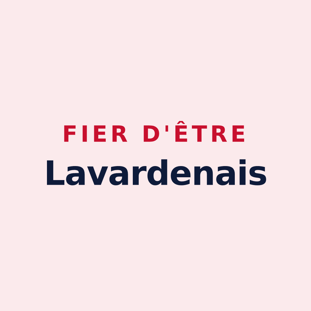 Magnet « Fier d'être Lavardenais » — design pour Lavardens