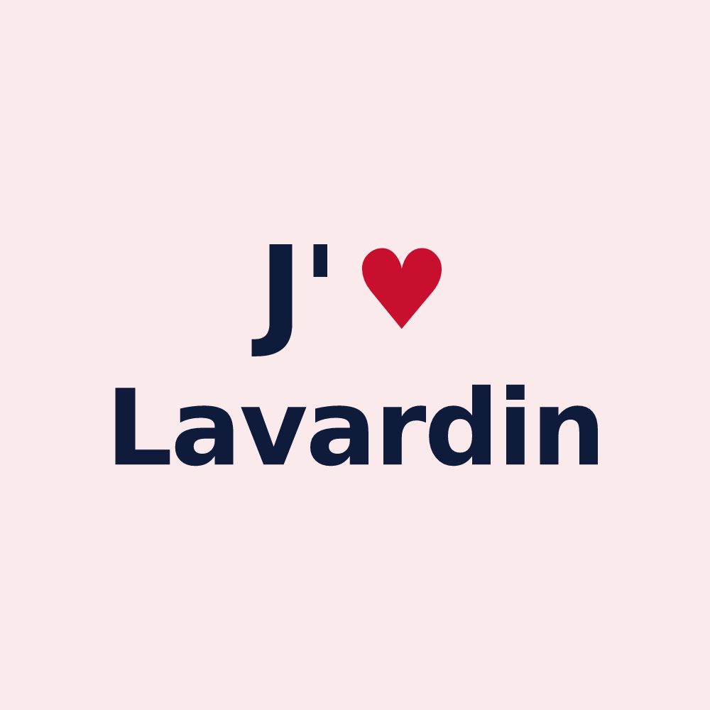 Magnet personnalisé Lavardin — design J'aime Lavardin