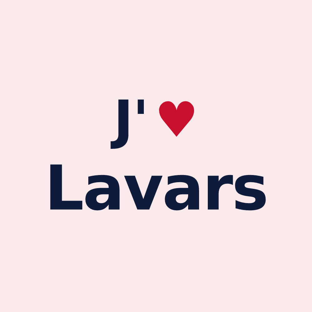 Magnet personnalisé Lavars — design J'aime Lavars