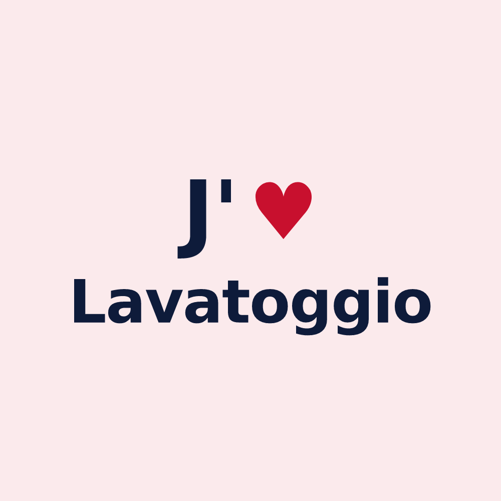 Magnet personnalisé Lavatoggio — design J'aime Lavatoggio