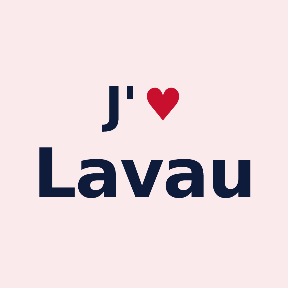 Magnet personnalisé Lavau — design J'aime Lavau