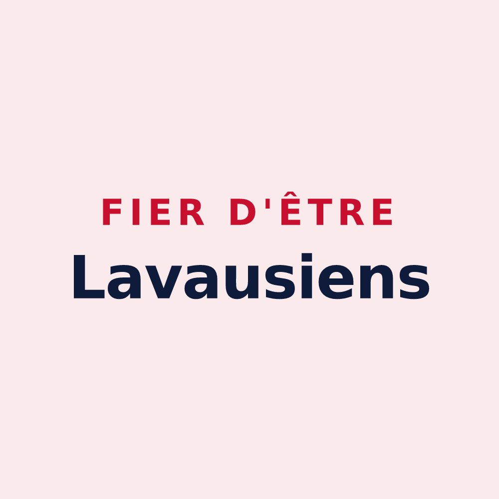 Magnet « Fier d'être Lavausiens » — design pour Lavau-sur-Loire