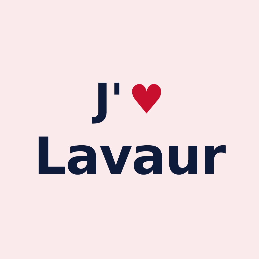 Magnet personnalisé Lavaur — design J'aime Lavaur