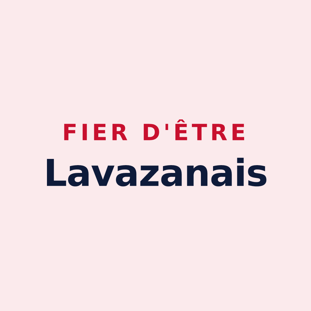 Magnet « Fier d'être Lavazanais » — design pour Lavazan