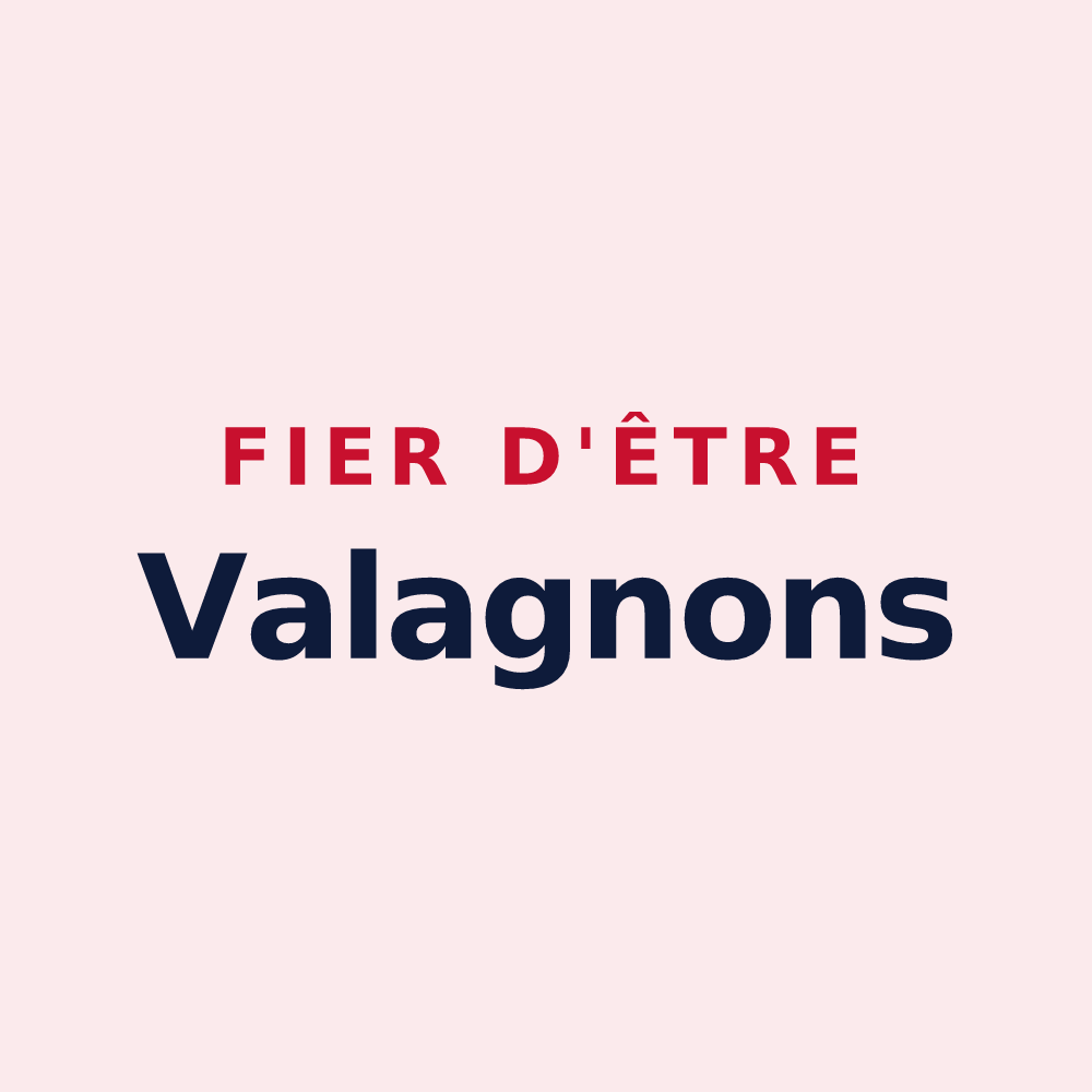 Magnet « Fier d'être Valagnons » — design pour Laveissière