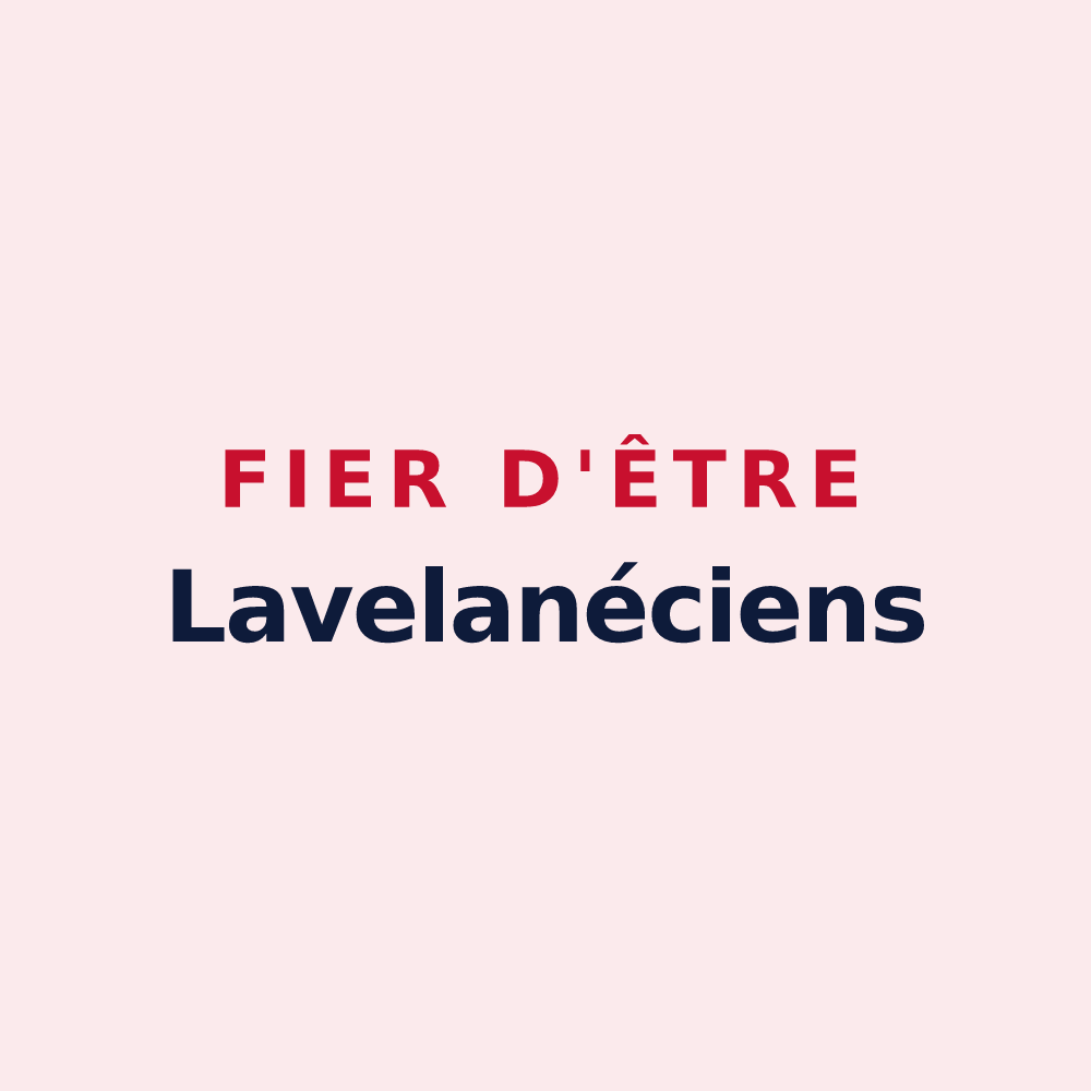 Magnet « Fier d'être Lavelanéciens » — design pour Lavelanet-de-Comminges