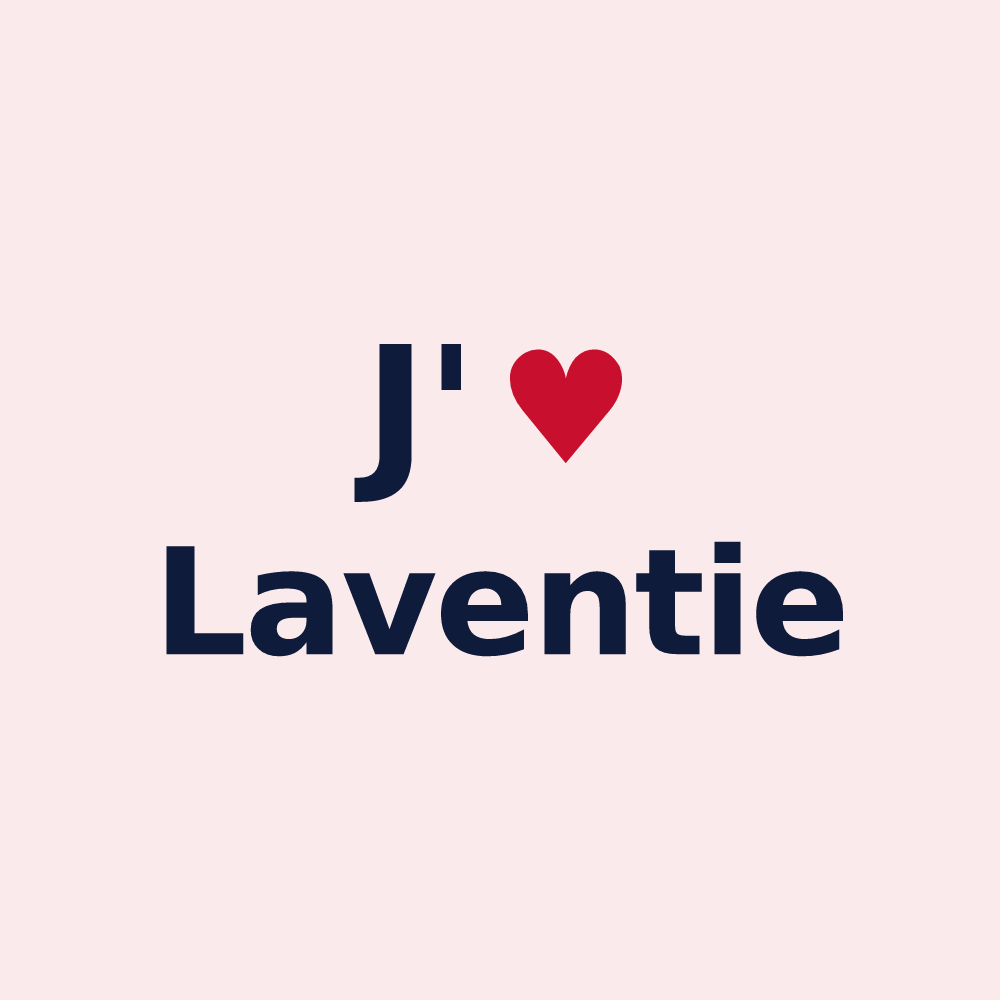 Magnet personnalisé Laventie — design J'aime Laventie
