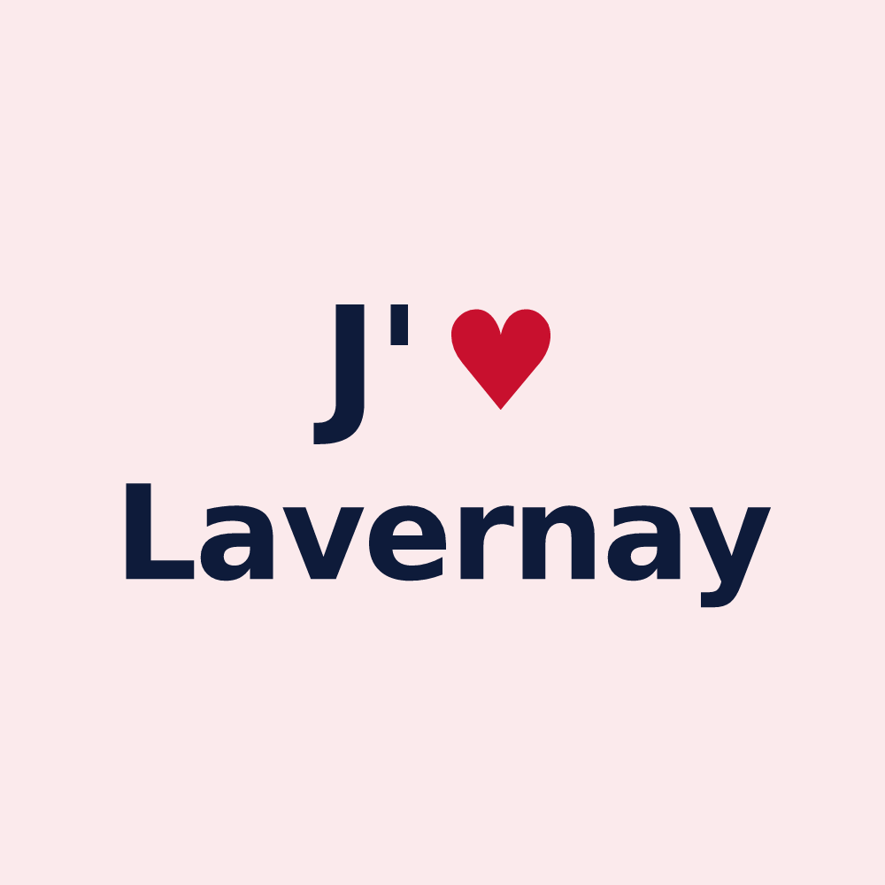 Magnet personnalisé Lavernay — design J'aime Lavernay