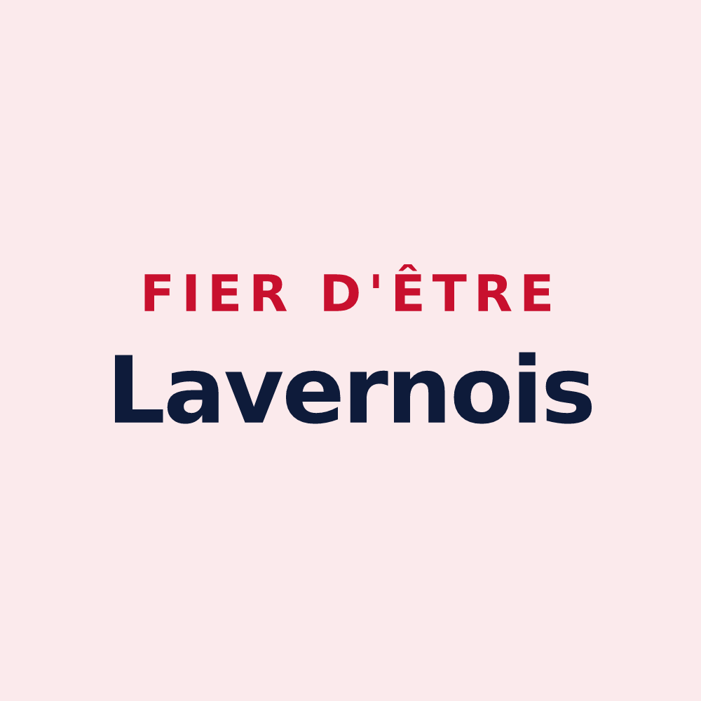 Magnet « Fier d'être Lavernois » — design pour Lavernay