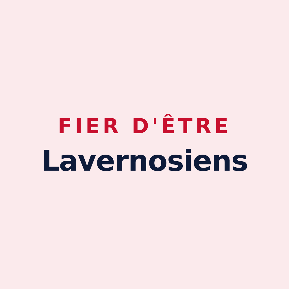 Magnet « Fier d'être Lavernosiens » — design pour Lavernose-Lacasse