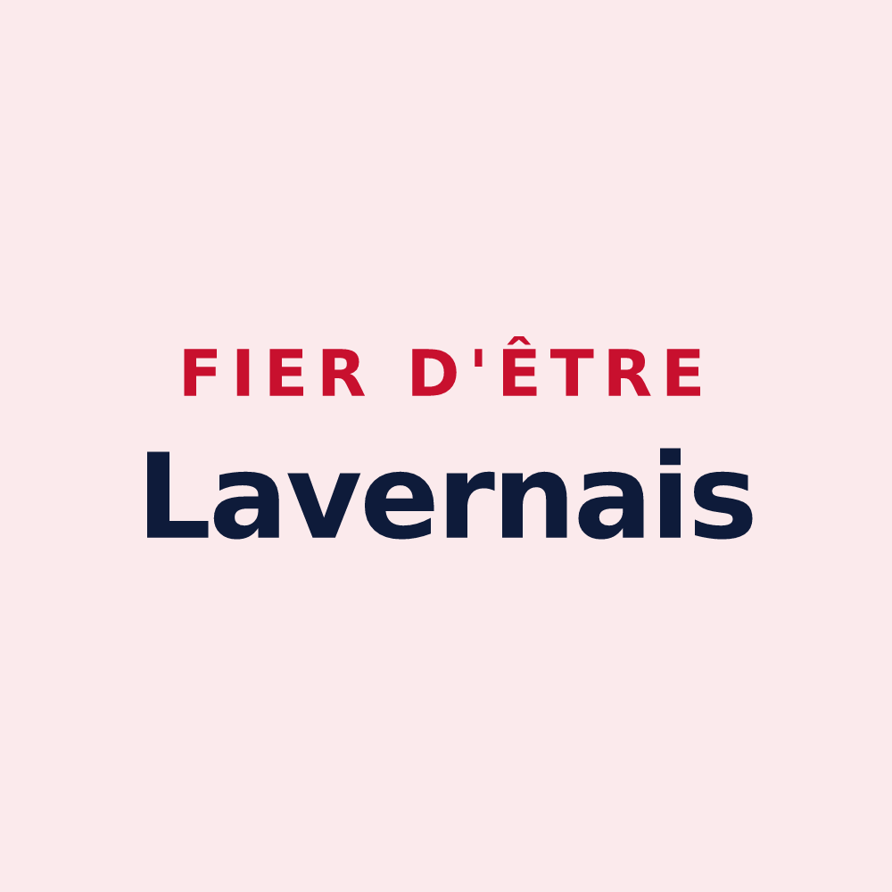 Magnet « Fier d'être Lavernais » — design pour Lavernoy