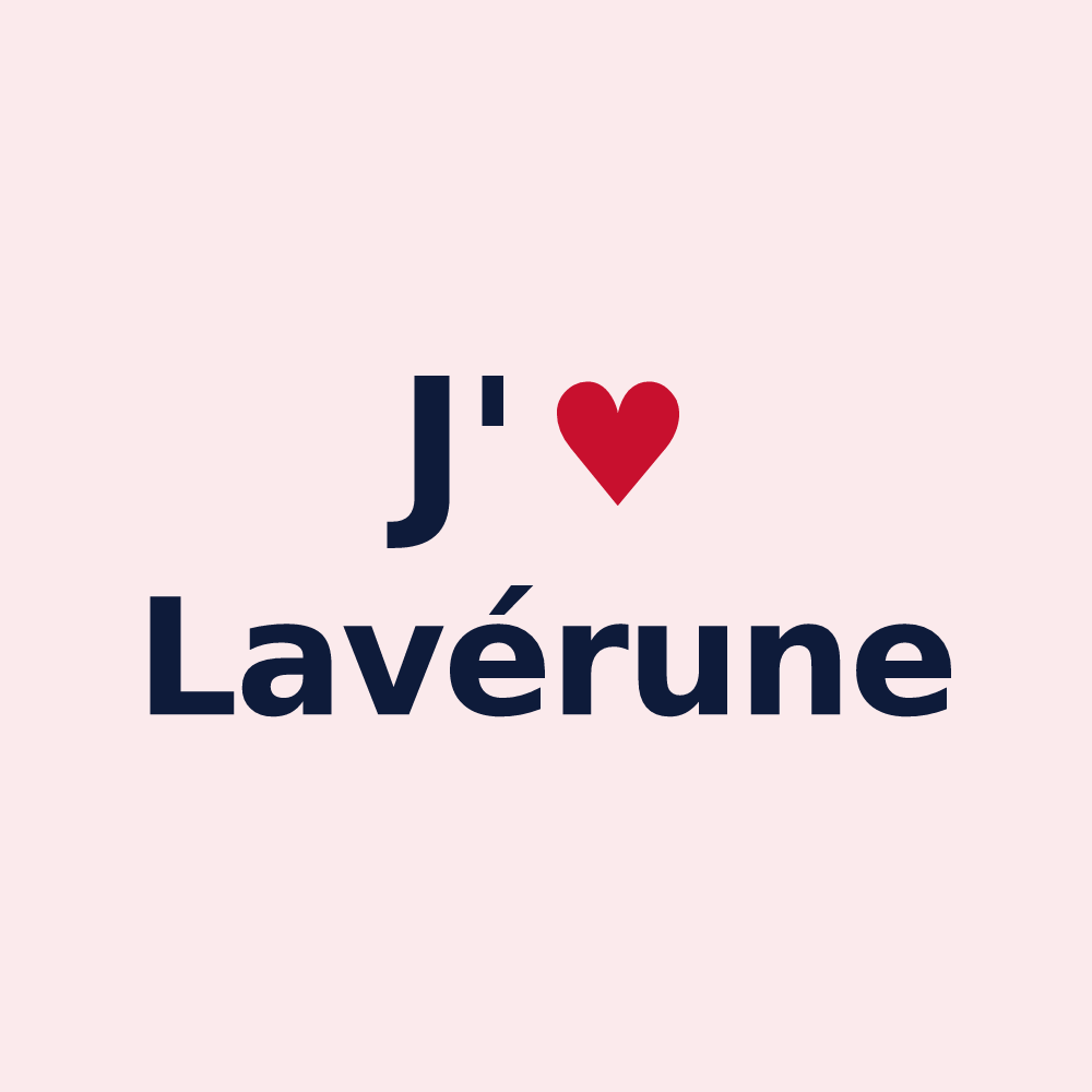 Magnet personnalisé Lavérune — design J'aime Lavérune