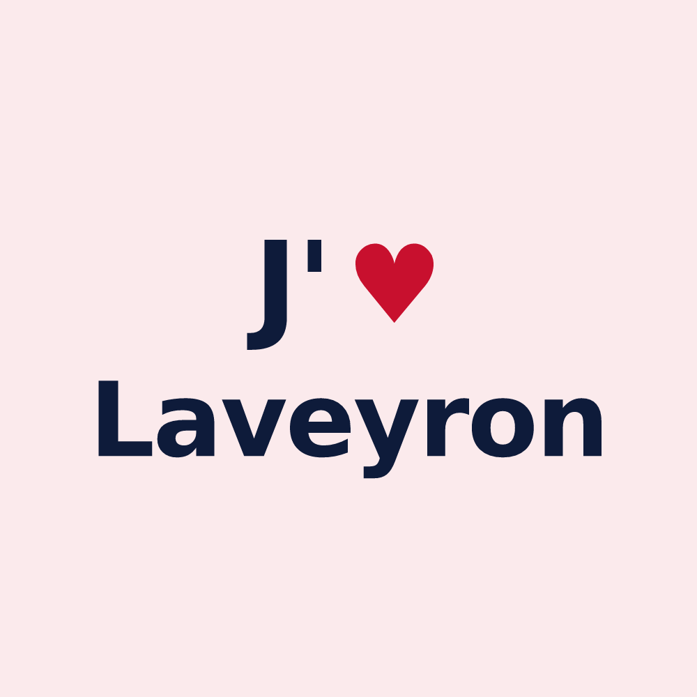 Magnet personnalisé Laveyron — design J'aime Laveyron