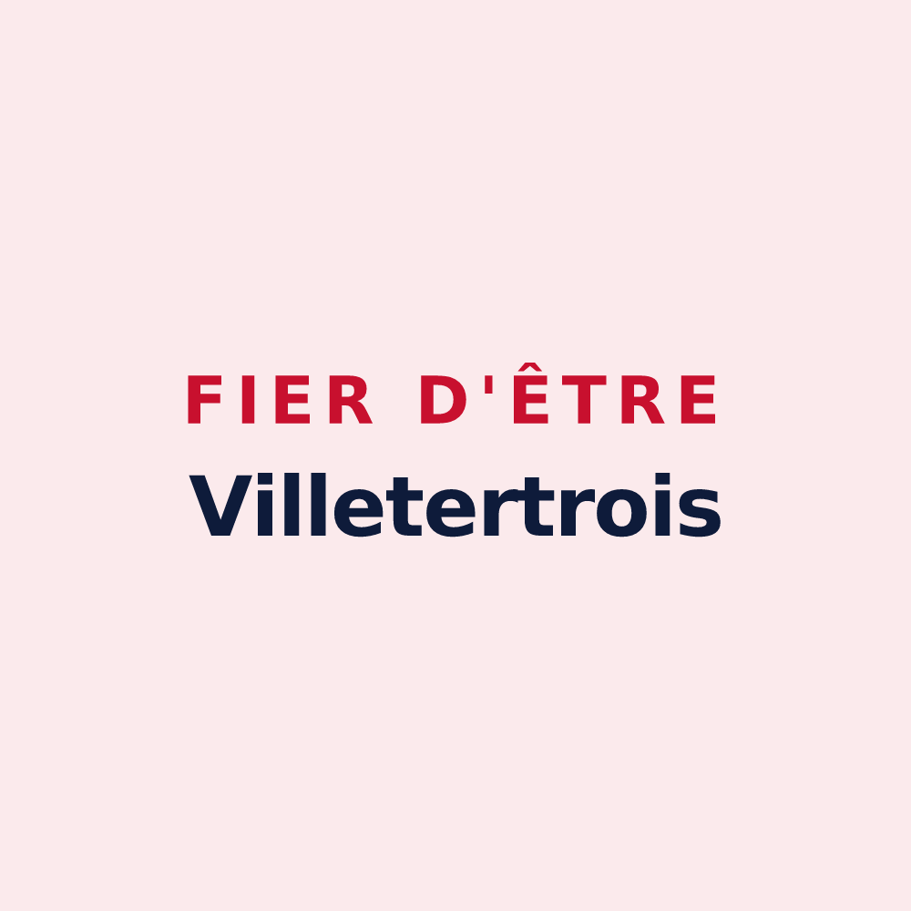 Magnet « Fier d'être Villetertrois » — design pour Lavilletertre