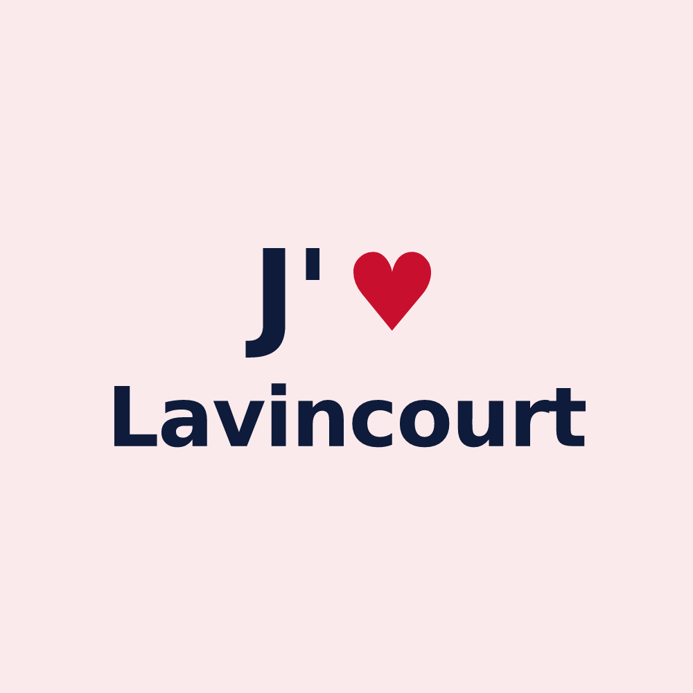 Magnet personnalisé Lavincourt — design J'aime Lavincourt