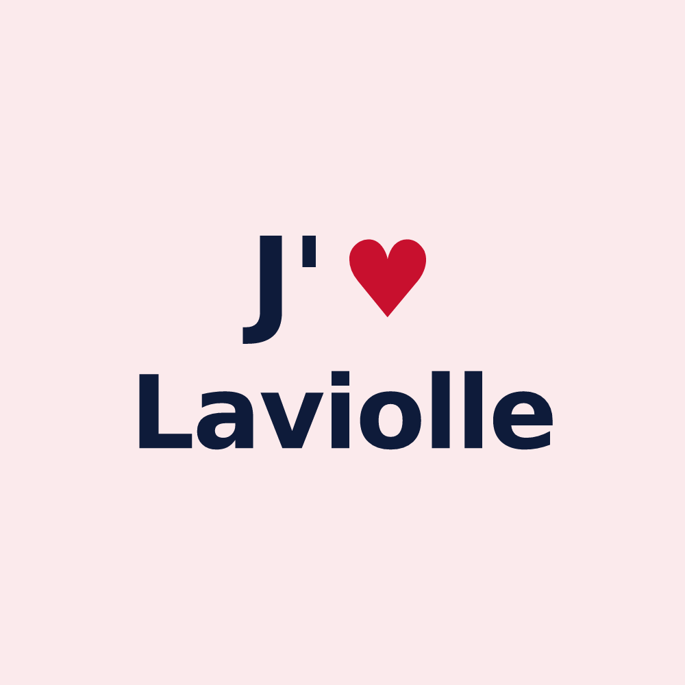 Magnet personnalisé Laviolle — design J'aime Laviolle