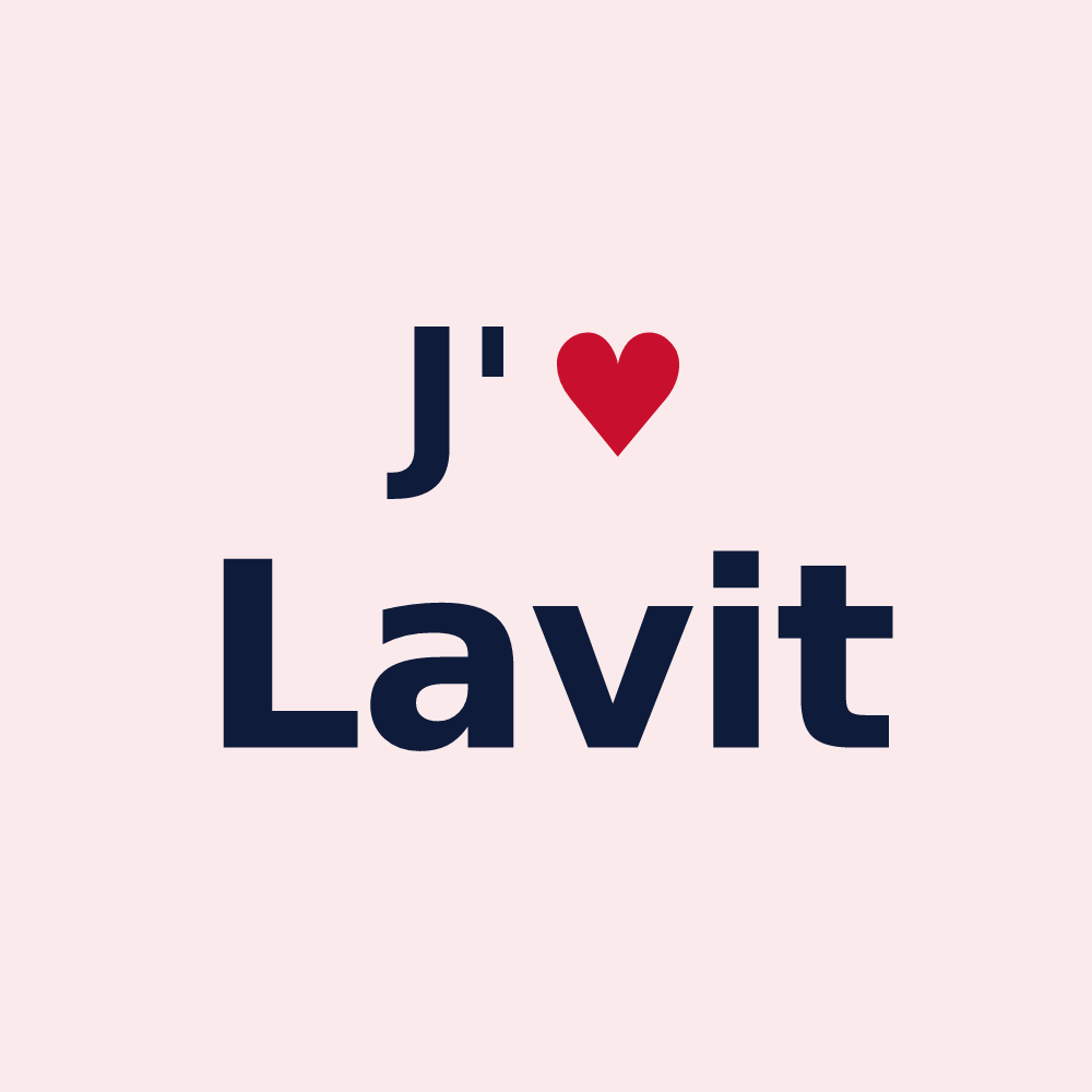 Magnet personnalisé Lavit — design J'aime Lavit