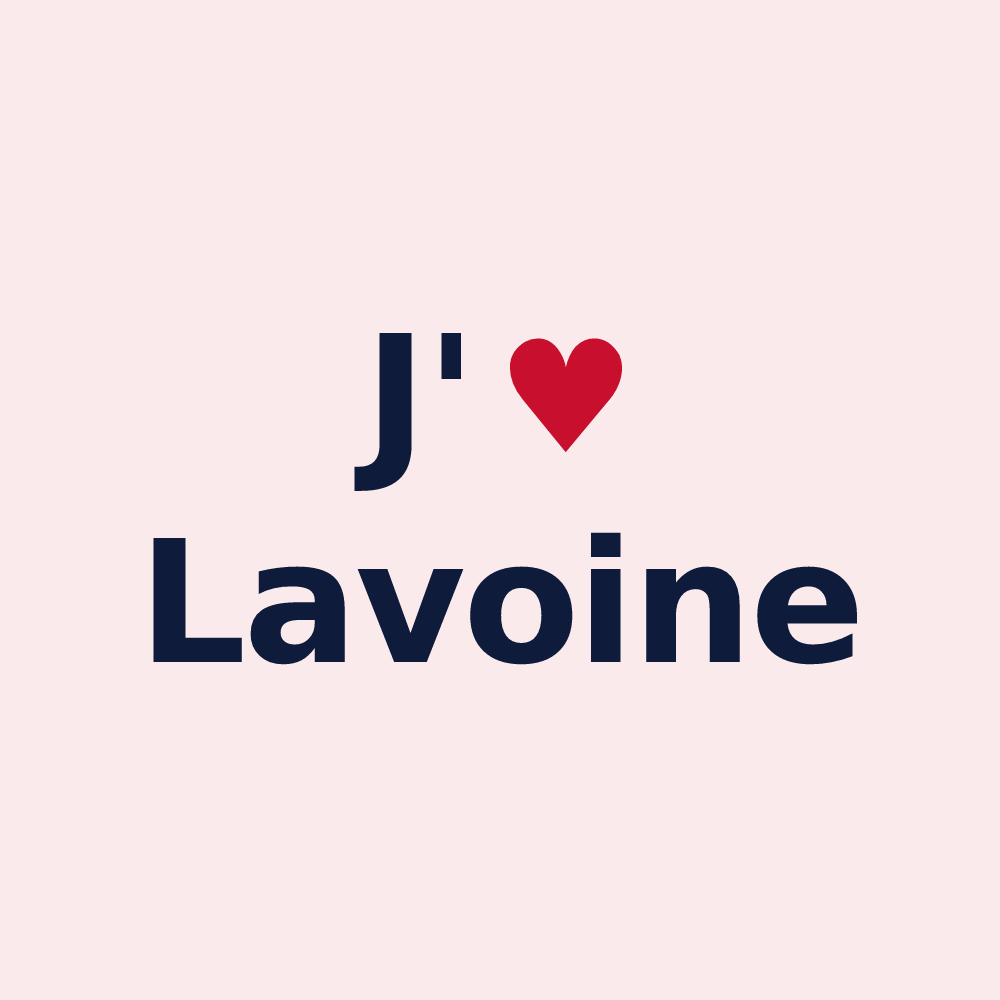 Magnet personnalisé Lavoine — design J'aime Lavoine