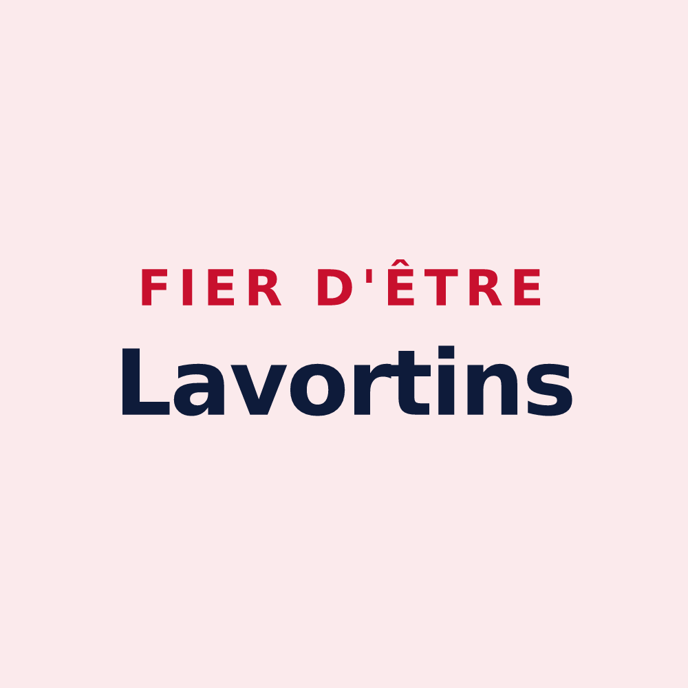 Magnet « Fier d'être Lavortins » — design pour Lavours