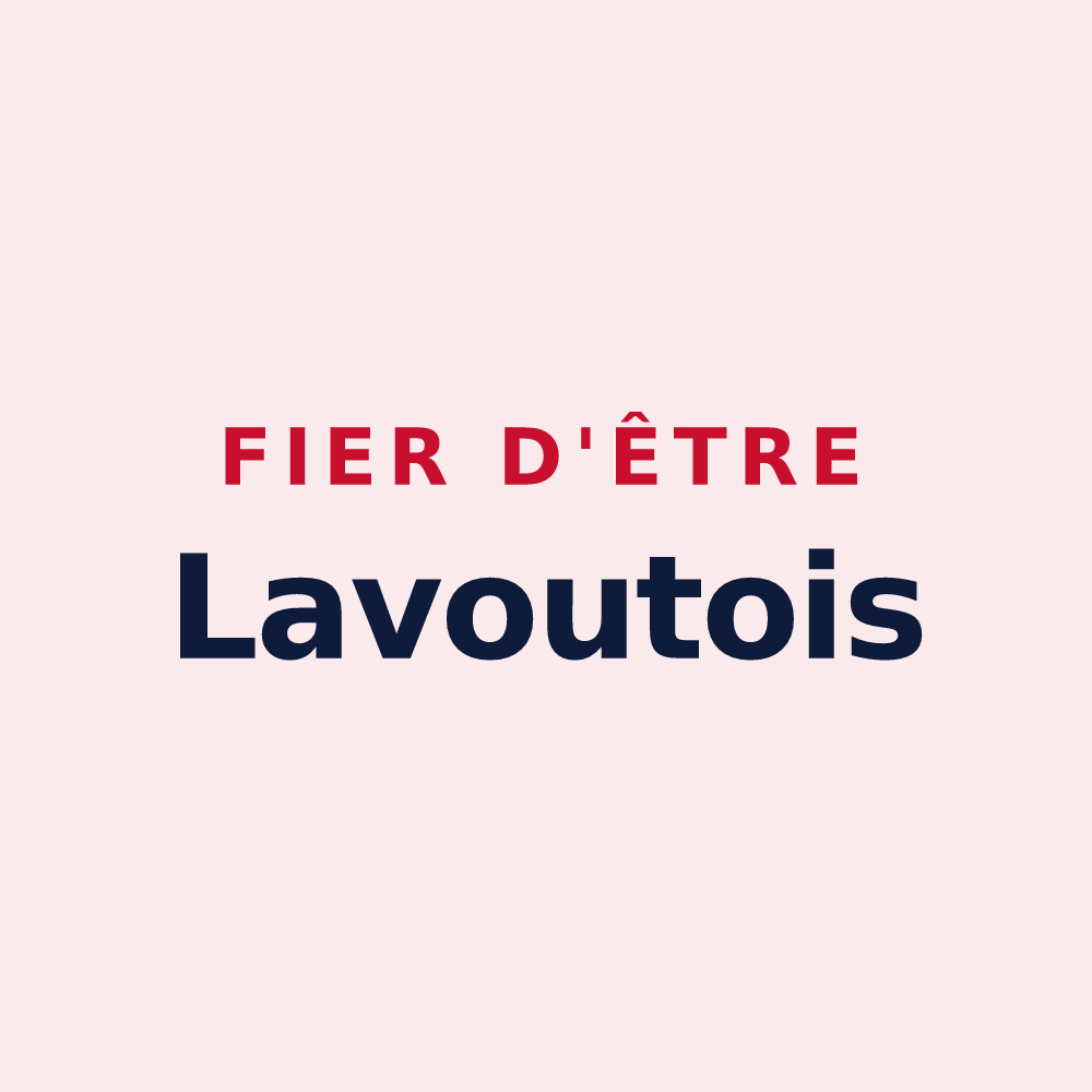 Magnet « Fier d'être Lavoutois » — design pour Lavoûte-sur-Loire