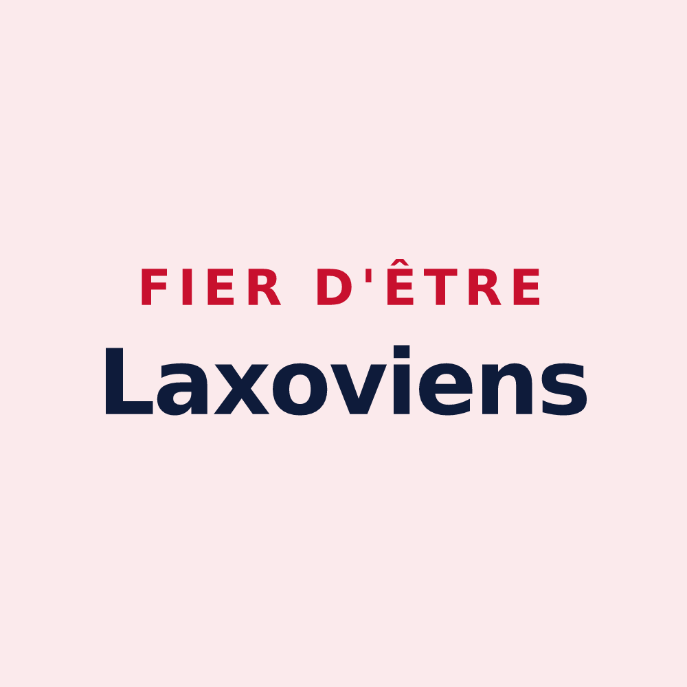 Magnet « Fier d'être Laxoviens » — design pour Laxou