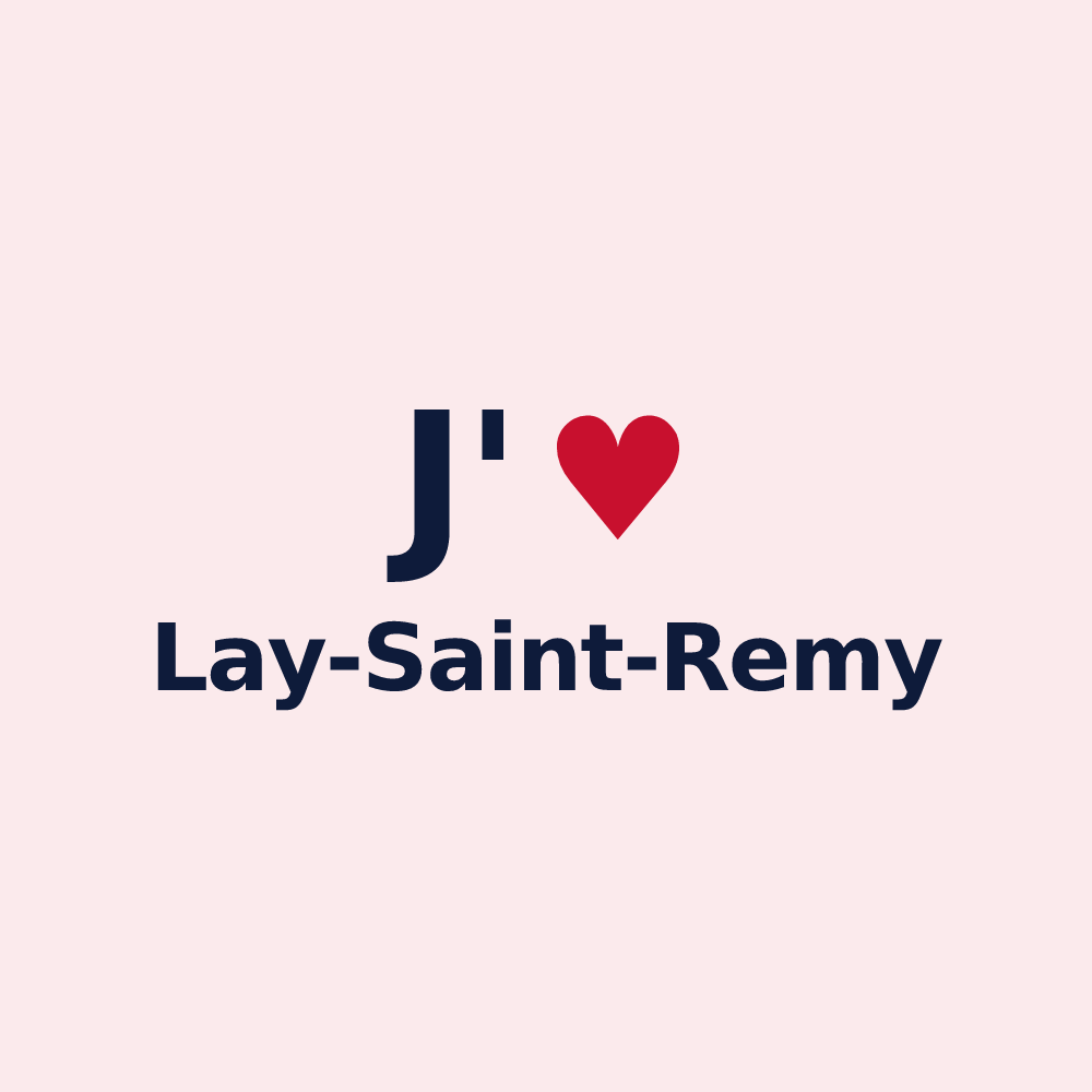 Magnet personnalisé Lay-Saint-Remy — design J'aime Lay-Saint-Remy