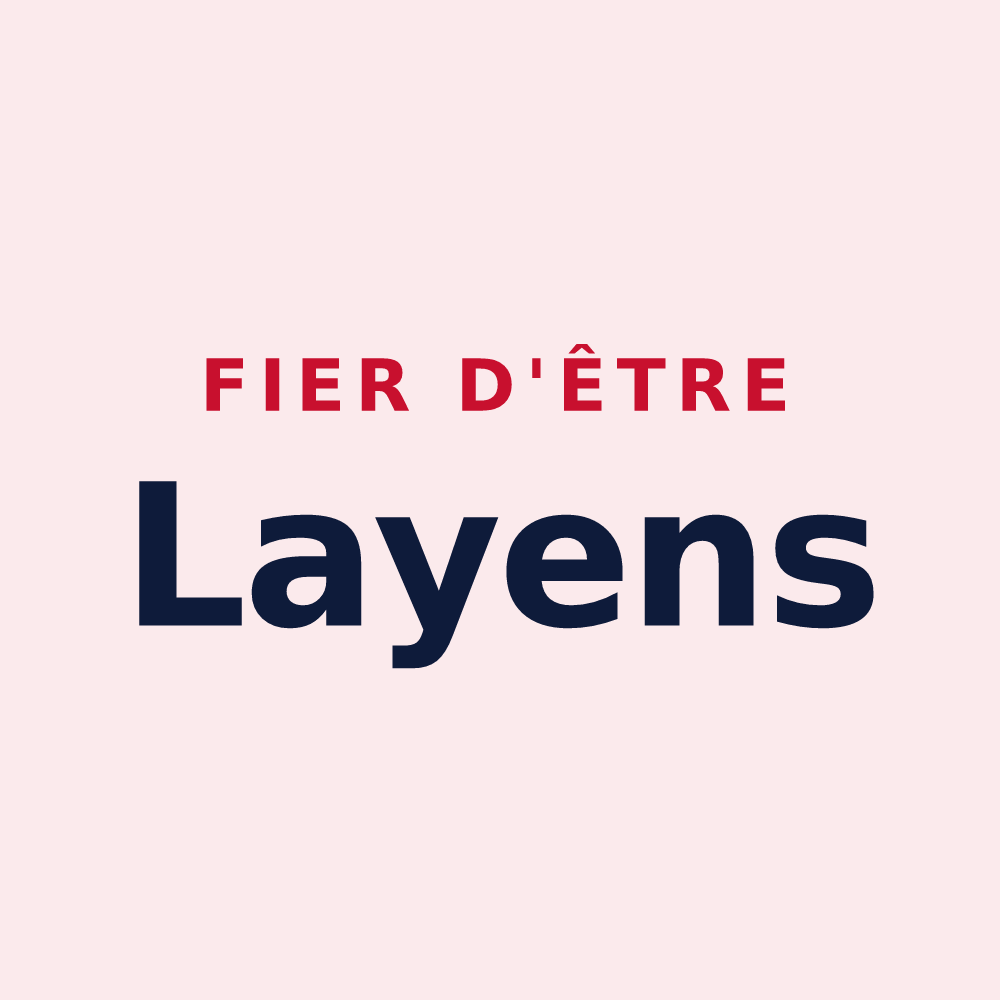 Magnet « Fier d'être Layens » — design pour Lay-Saint-Remy