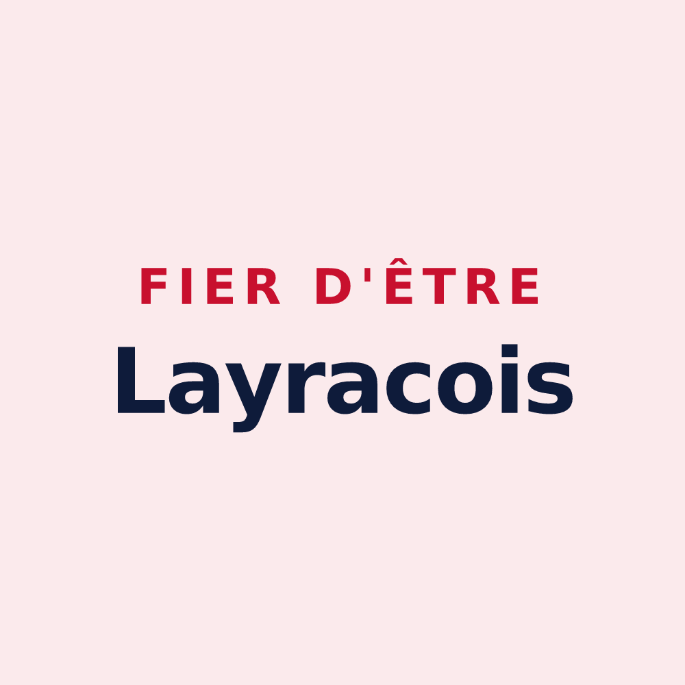 Magnet « Fier d'être Layracois » — design pour Layrac-sur-Tarn