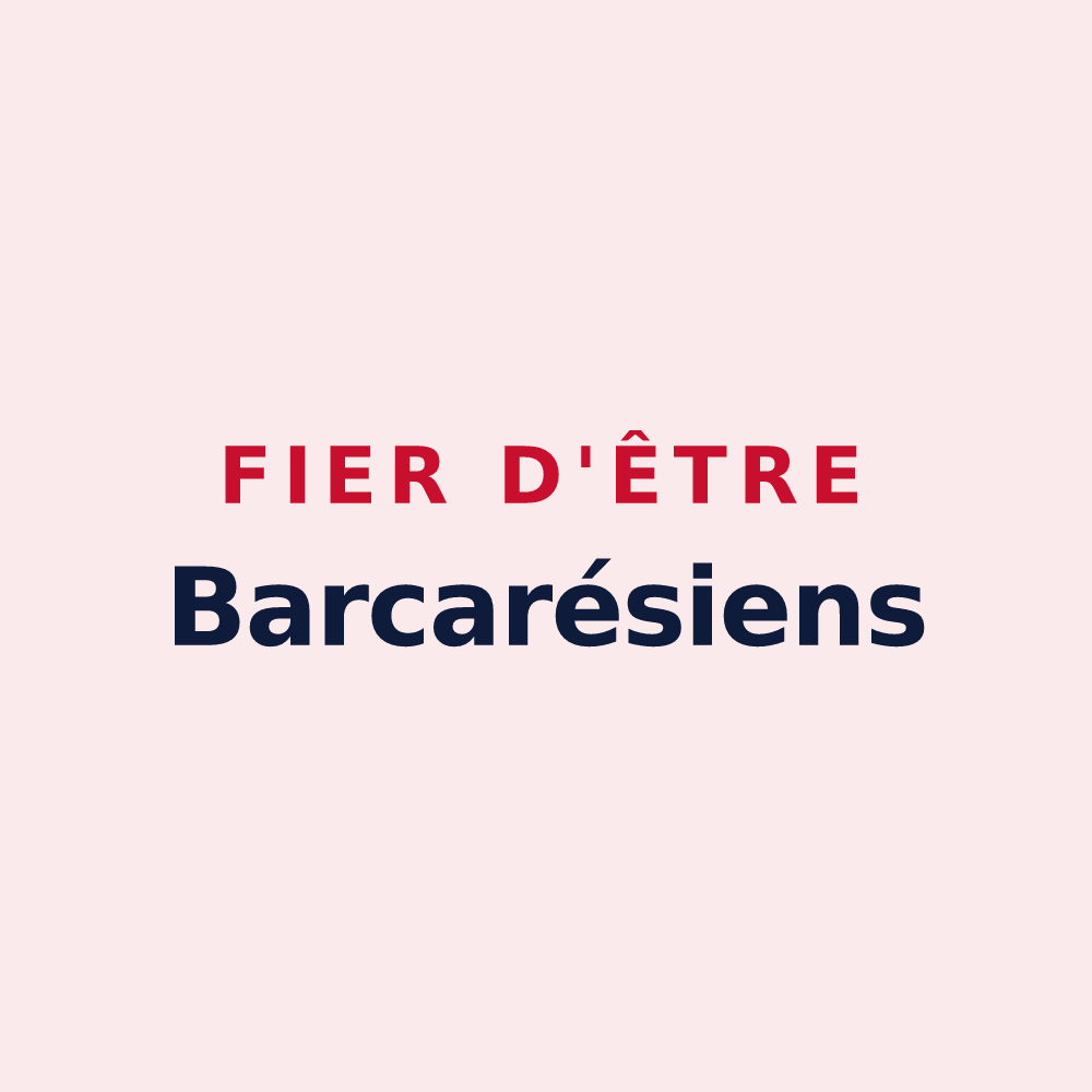 Magnet « Fier d'être Barcarésiens » — design pour Le Barcarès
