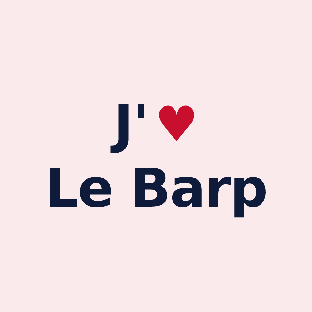 Magnet personnalisé Le Barp — design J'aime Le Barp
