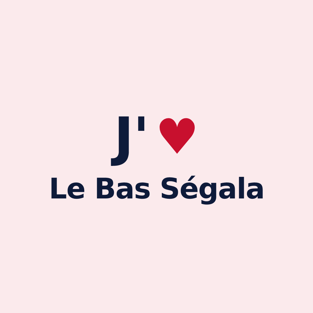 Magnet personnalisé Le Bas Ségala — design J'aime Le Bas Ségala