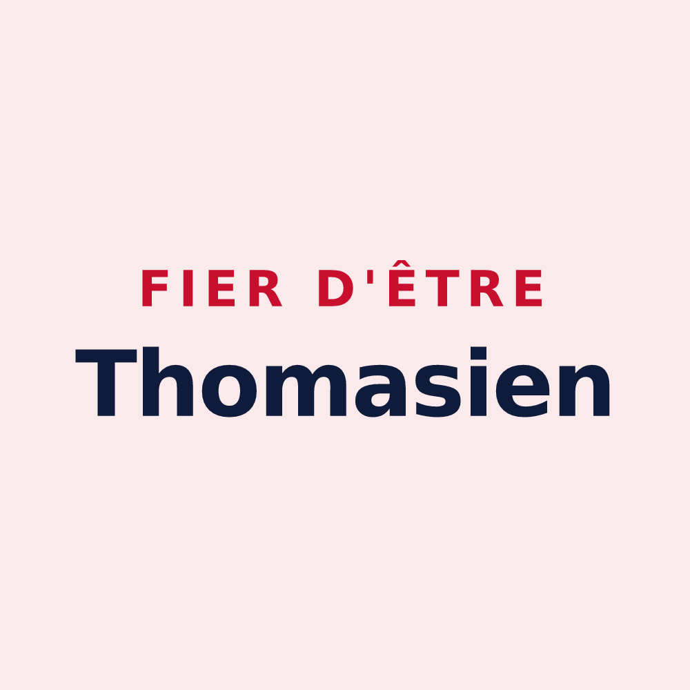 Magnet « Fier d'être Thomasien » — design pour Le Bec-Thomas