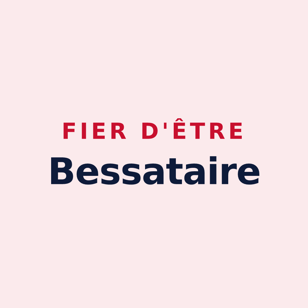 Magnet « Fier d'être Bessataire » — design pour Le Bessat