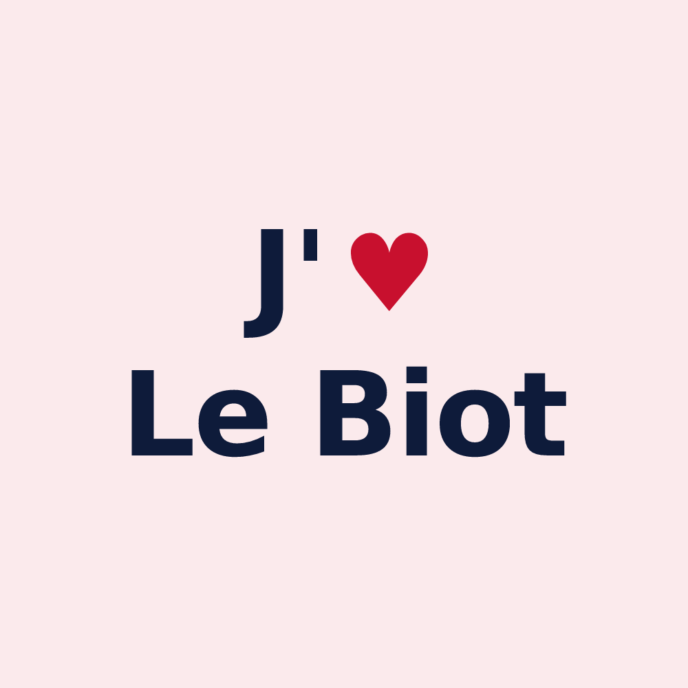 Magnet personnalisé Le Biot — design J'aime Le Biot