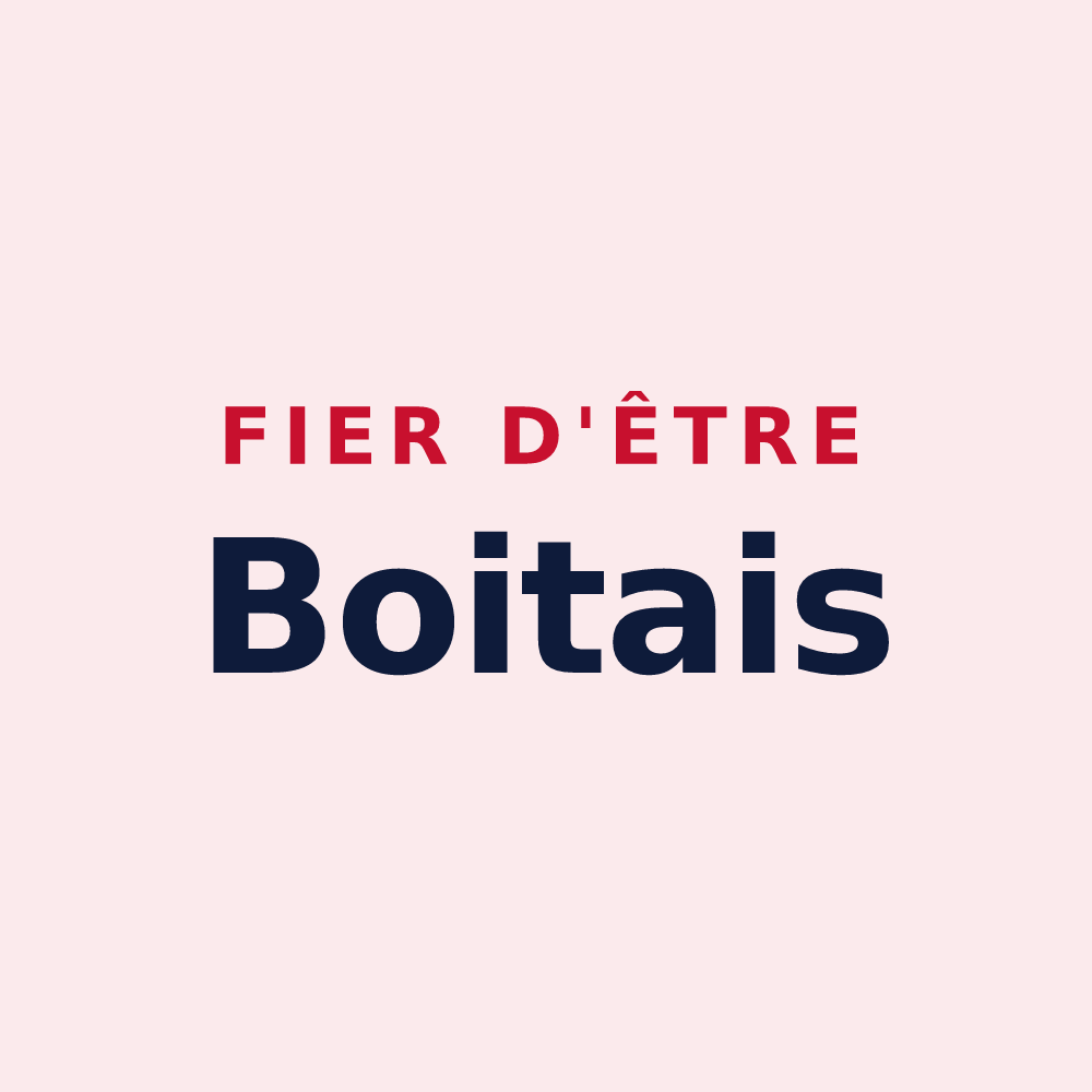 Magnet « Fier d'être Boitais » — design pour Le Bois-Plage-en-Ré