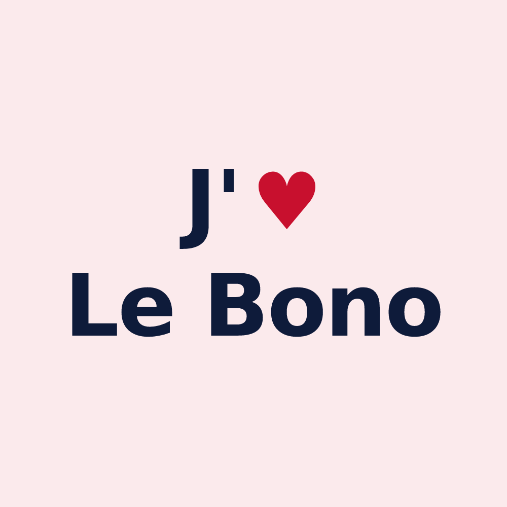 Magnet personnalisé Le Bono — design J'aime Le Bono